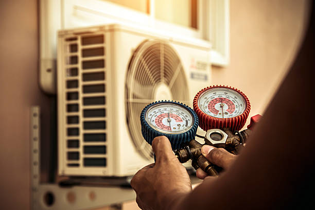 Professional Hvac Installation technician working in Franklin, MA